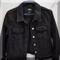 H15. Zara black denim jacket. 